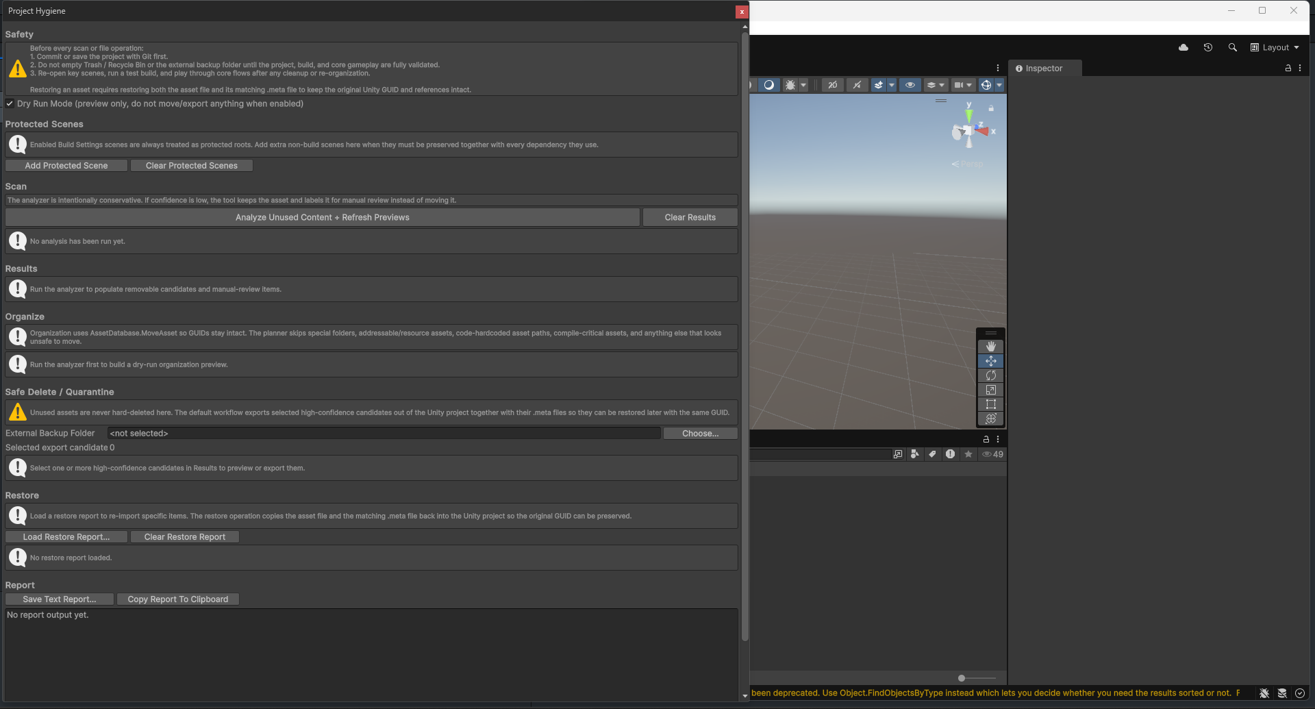 Unity Garbage Finder